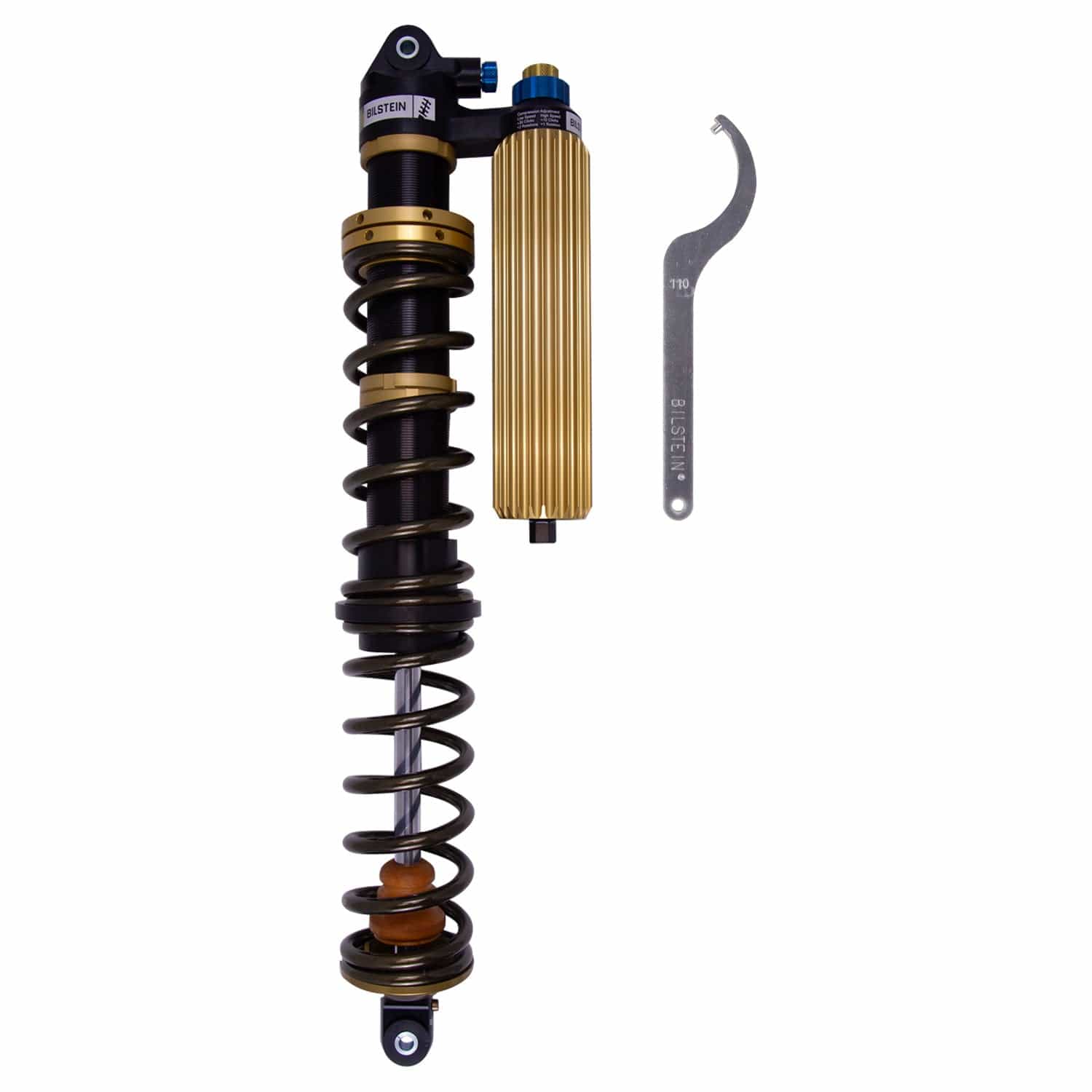 Bilstein Black Hawk Powersports Front Left Shock Absorber and Coil Spring Assembly for 2021-2023 Can-Am Maverick X3 X rs Turbo RR Smart-Shox 41-324998