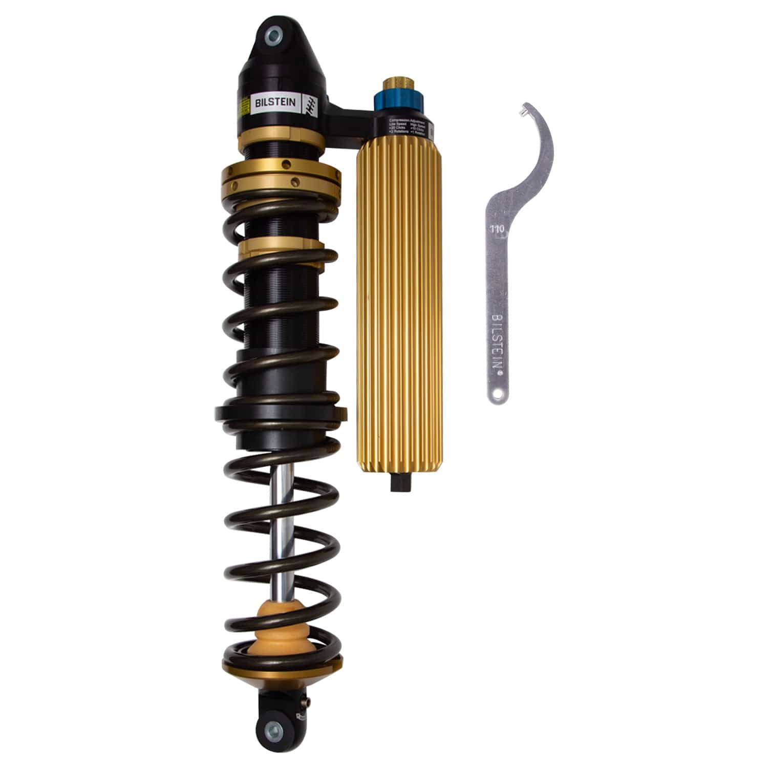 Bilstein Black Hawk Powersports Front Left Shock Absorber and Coil Spring Assembly for 2023-2024 Polaris RZR XP 4 1000 Ultimate 41-341742