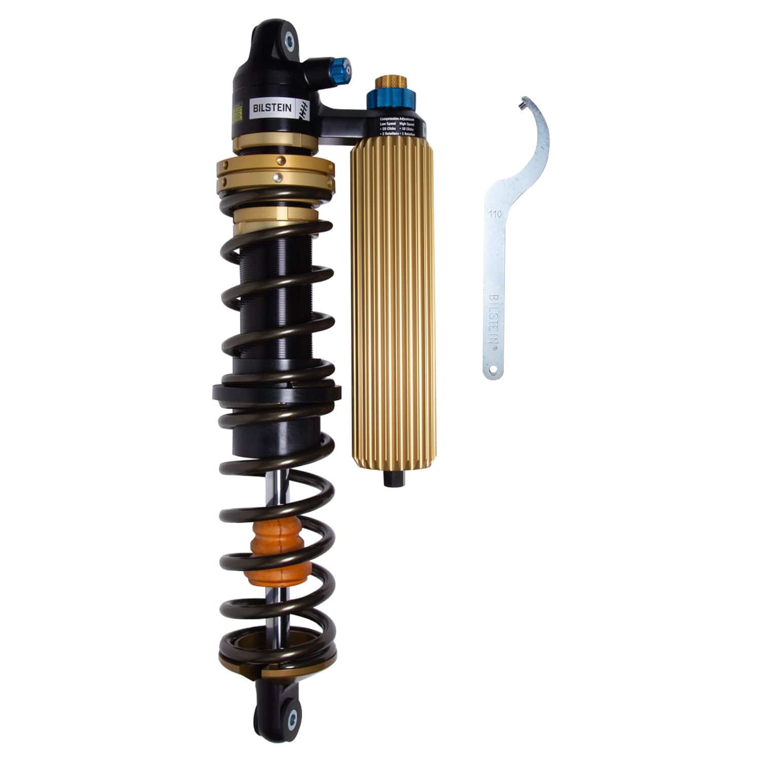 Bilstein Black Hawk Powersports Front Right Shock Absorber and Coil Spring Assembly for 2018-2019 Polaris RZR XP Turbo EPS DYNAMIX Edition 41-338872