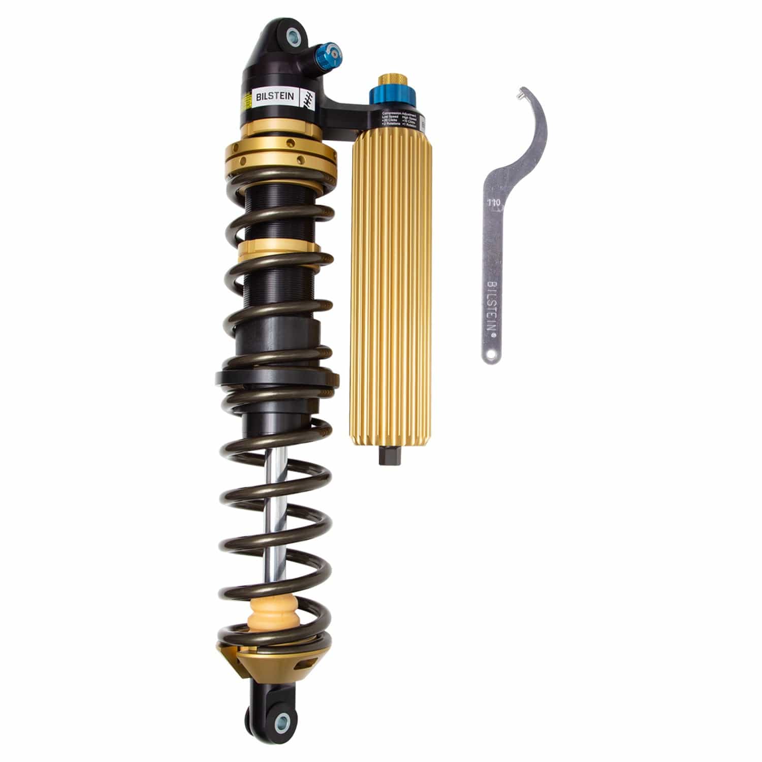 Bilstein Black Hawk Powersports Front Right Shock Absorber and Coil Spring Assembly for 2021-2022 Polaris RZR Turbo S Velocity 41-338834