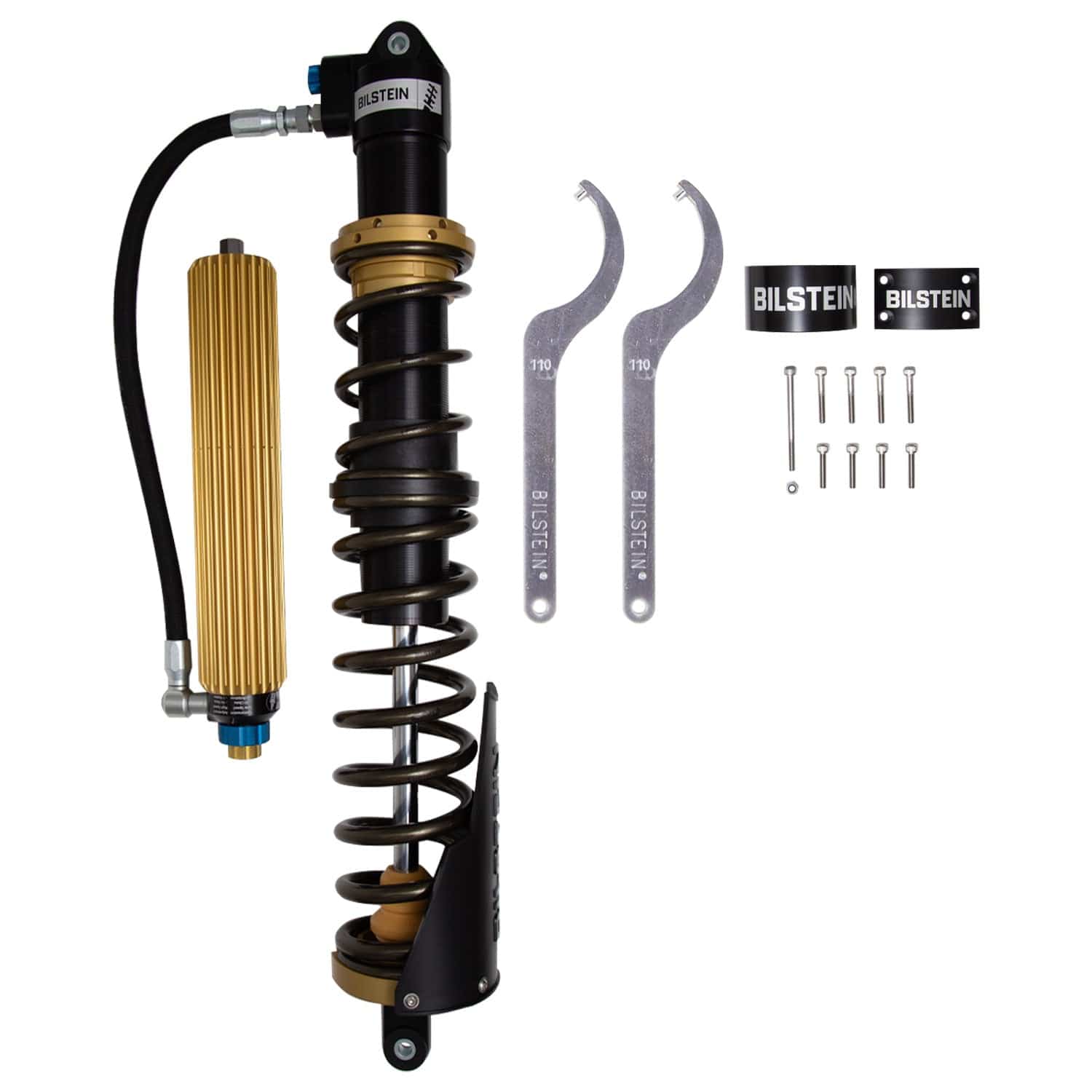 Bilstein Black Hawk Powersports Rear Shock Absorber and Coil Spring Assembly for 2019 Polaris RZR XP 4 1000 EPS DYNAMIX Edition 41-341766
