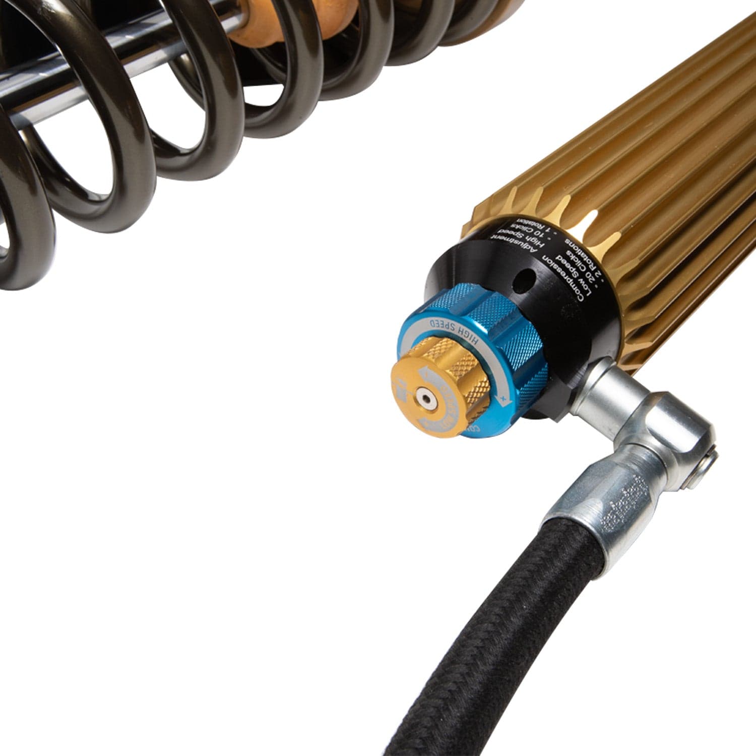 Bilstein Black Hawk Powersports Rear Shock Absorber and Coil Spring Assembly for 2020-2021 Polaris RZR XP Turbo 41-327852