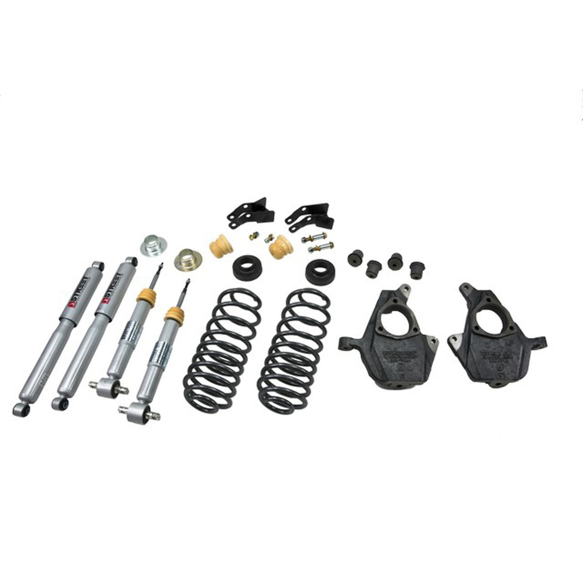 Belltech Lowering Kit w/Street Performance Shocks (2" Front / 3-4" Rear Drop) for 2007-2014 Chevrolet Suburban 1500 RWD/4WD w/o Autoride