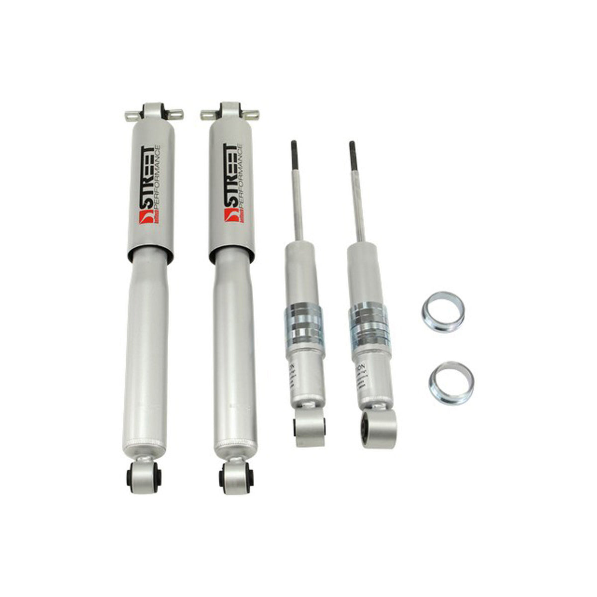 Belltech Street Performance Shock Set (2-4" Front / 3-5" Rear Drop) for 2004-2012 GMC Canyon RWD