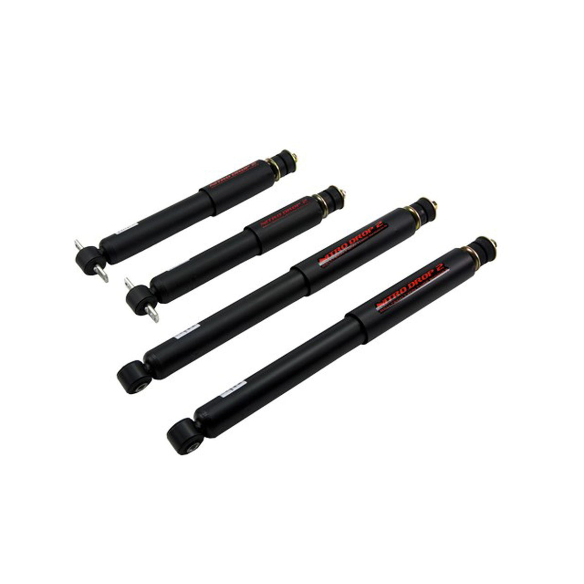 Belltech Nitro Drop 2 Shock Set (0-2" Front / 0-1" Rear Drop) for 1997-2003 Ford F-150 RWD