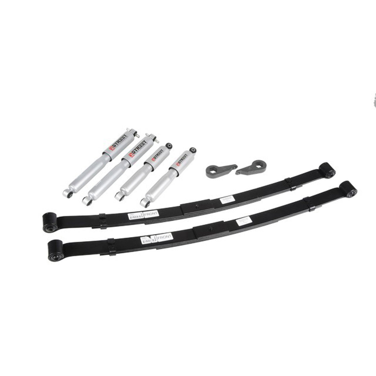 Belltech Lowering Kit w/Street Performance Shocks (1-3" Front / 3" Rear Drop) for 1983-1991 GMC S15 Jimmy except ZW-7 4WD