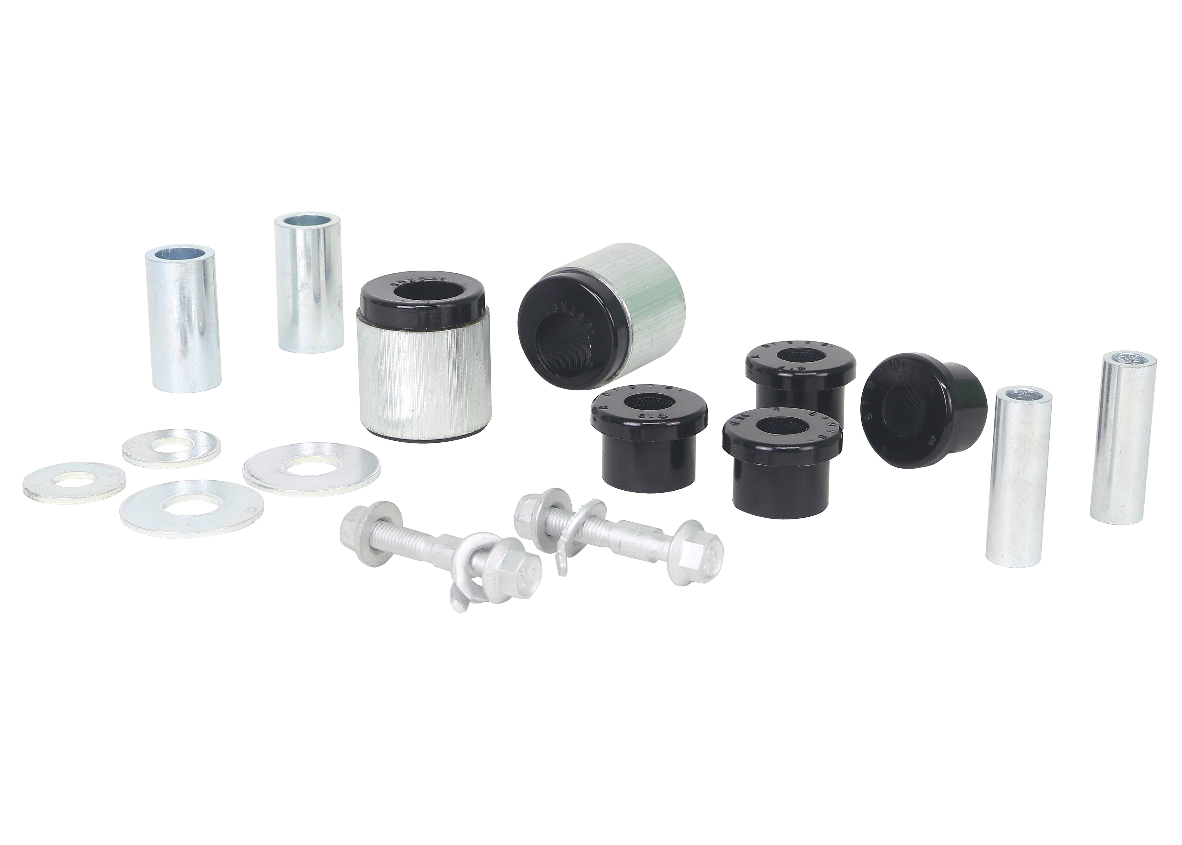 Whiteline Vehicle Essential Bushing Kit with Camber Bolts, Caster Correction and Control Arm Bushings WEK082