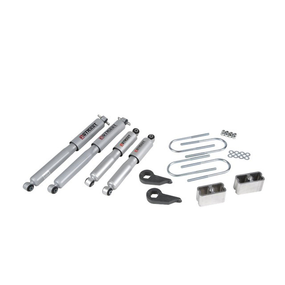 Belltech Lowering Kit w/Street Performance Shocks (1-3" Front / 3" Rear Drop) for 1983-1994 Chevrolet S10 Blazer except ZW-7 4WD
