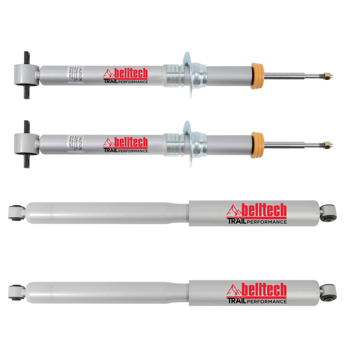 Belltech Trail Performance Shock Set (6-7" Front / 4" Rear Lift) for 2015-2020 Ford F-150 4WD