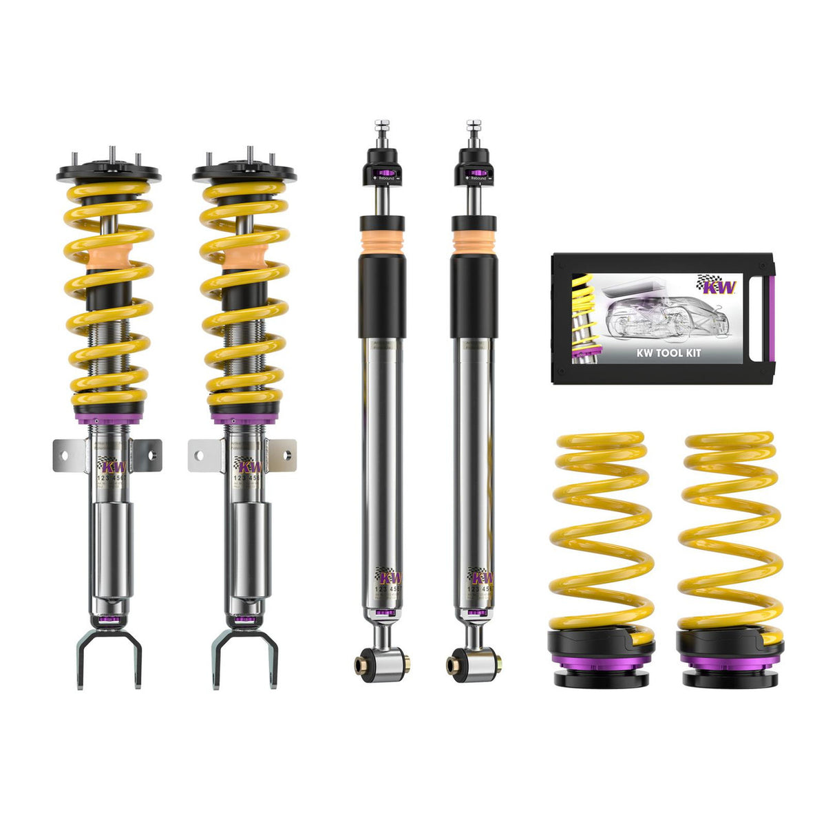 KW Suspension Variant 3 Adjustable Leveling Coilover Kit for 2017-2026 Tesla Model 3 RWD 3520887006
