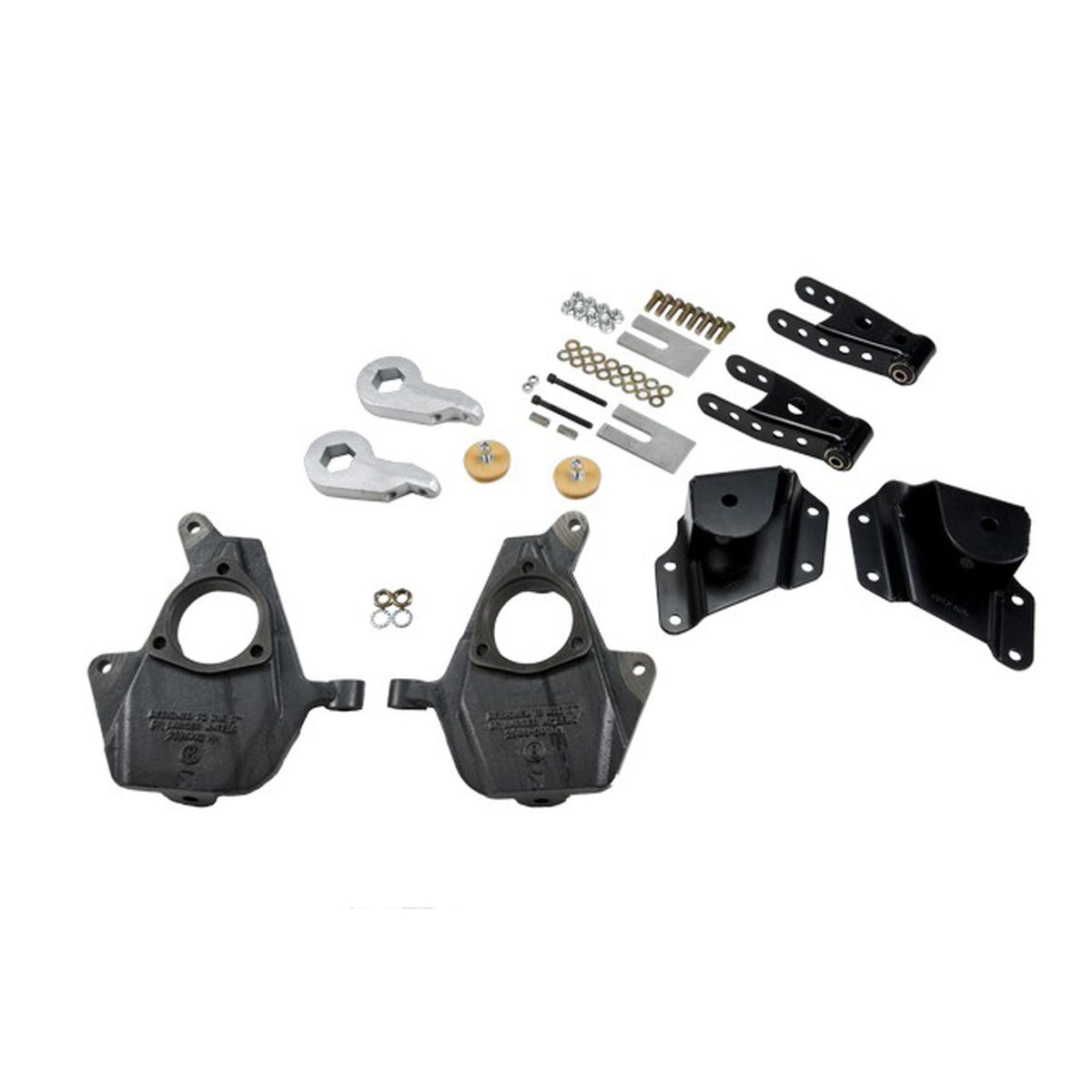 Belltech Lowering Kit w/o Shocks (Front Torsion Bar Suspension Only, 3" or 4" Front / 4" Rear Drop) for 2005-2006 GMC Sierra 1500 Standard Cab RWD w/Front Torsion Bars