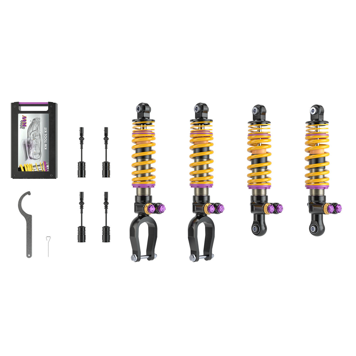KW Suspension Variant 5 Adjustable Coilover Kit for 2015-2022 Lamborghini Huracan AWD/RWD (w/ Electronic Dampers) 30911008
