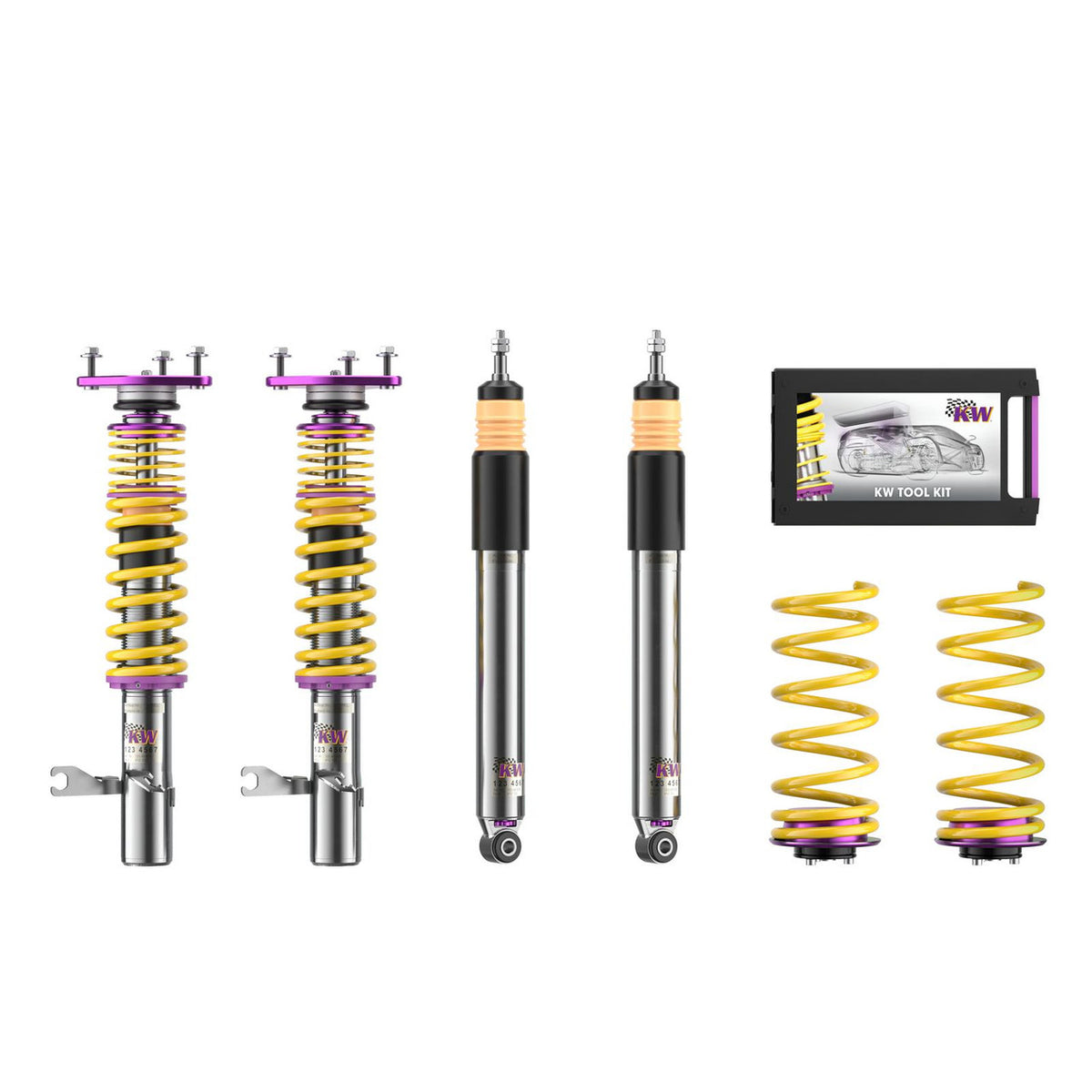 KW Suspension Clubsport 2-Way Coilover Kit for 1999-2005 Porsche 911 Carrera RWD (996) 35271802