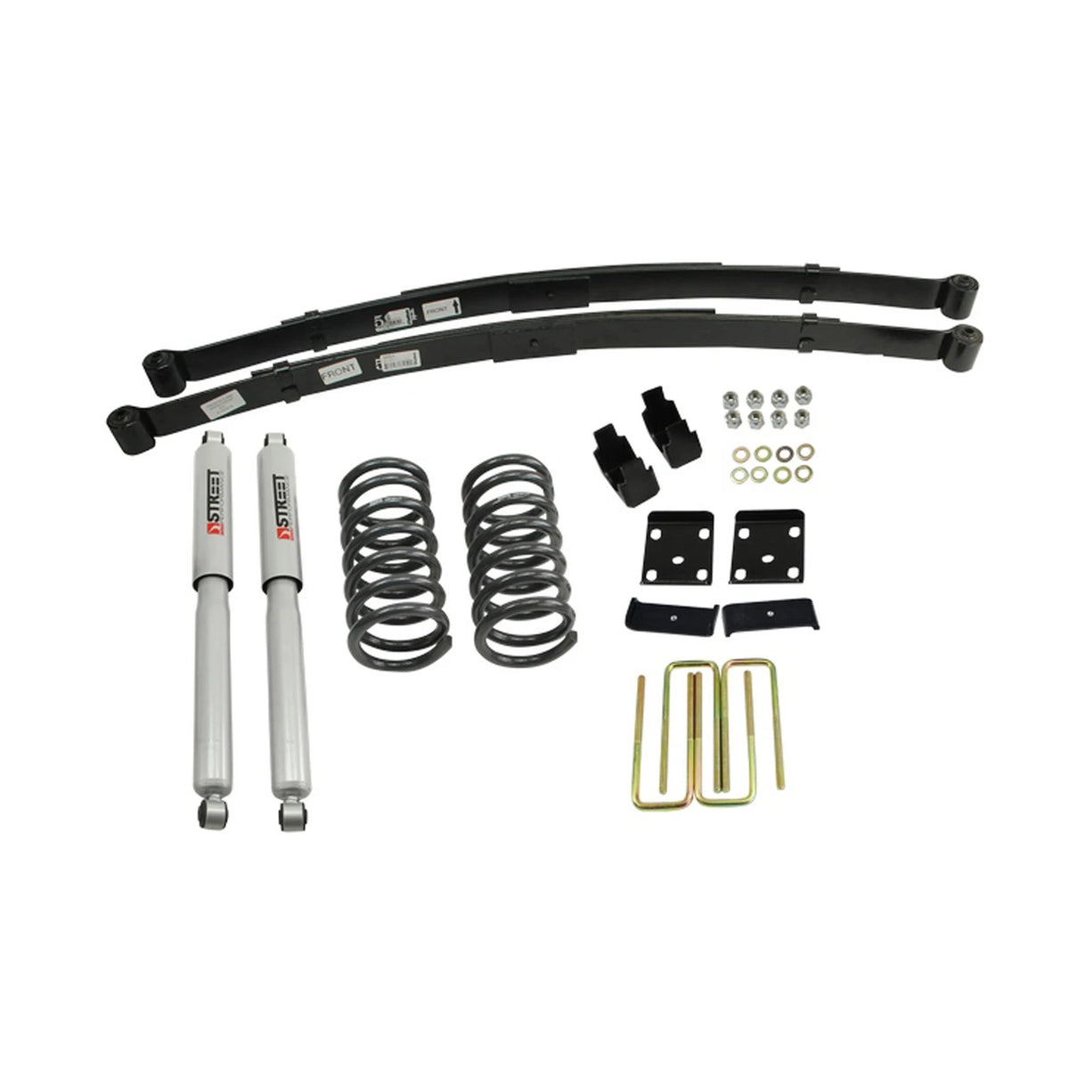 Belltech Lowering Kit w/Street Performance Shocks (2" Front / 4" Rear Drop) for 2004-2015 Nissan Titan RWD