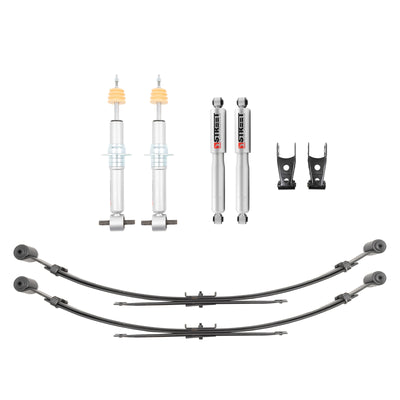 Belltech Lowering Kit w/Street Performance Struts (0-3" Front / 4" Rear Drop) for 2019-2025 Chevrolet Silverado 1500 RWD/4WD