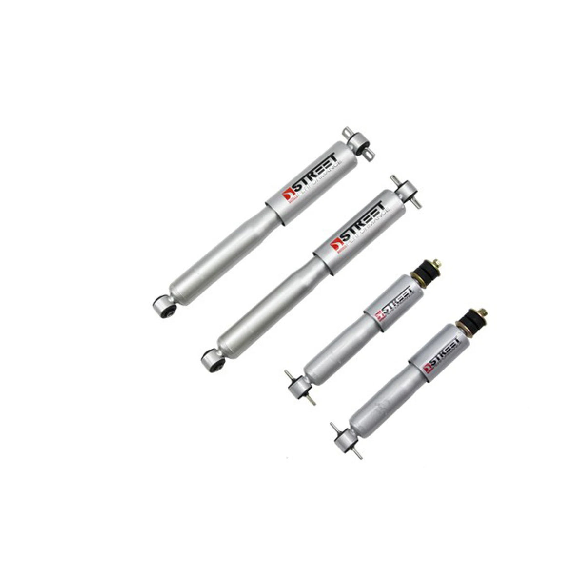 Belltech Street Performance Shock Set (2" Front / 4" Rear Drop) for 1989-1996 Dodge Dakota Standard Cab RWD
