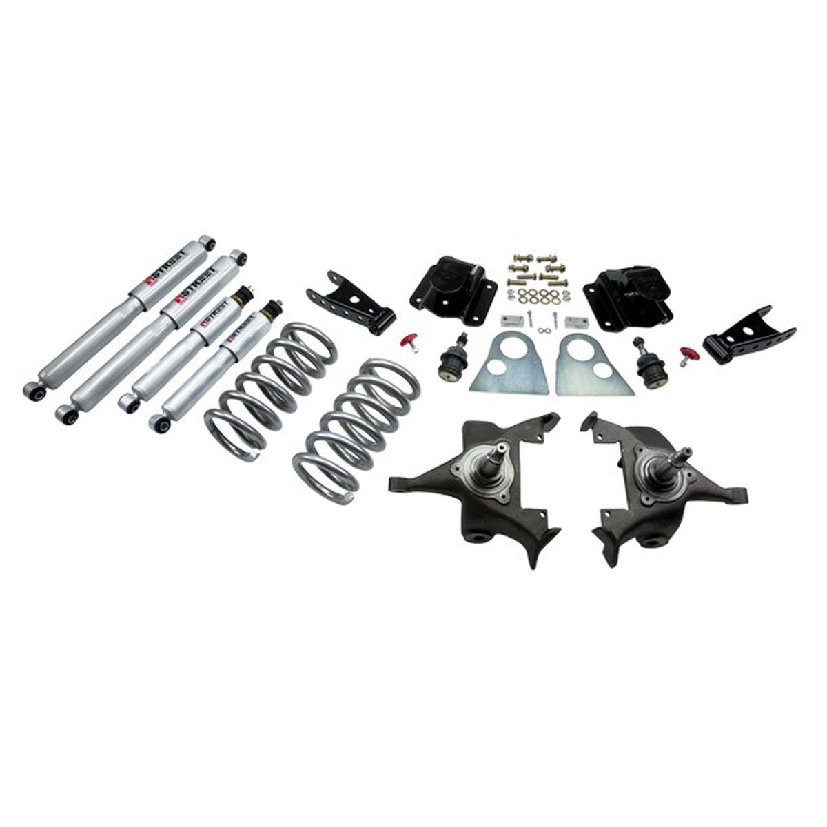 Belltech Lowering Kit w/Street Performance Shocks (3" Front / 4" Rear Drop) for 1994-1999 Dodge Ram 1500 Standard Cab V8 Auto Trans RWD