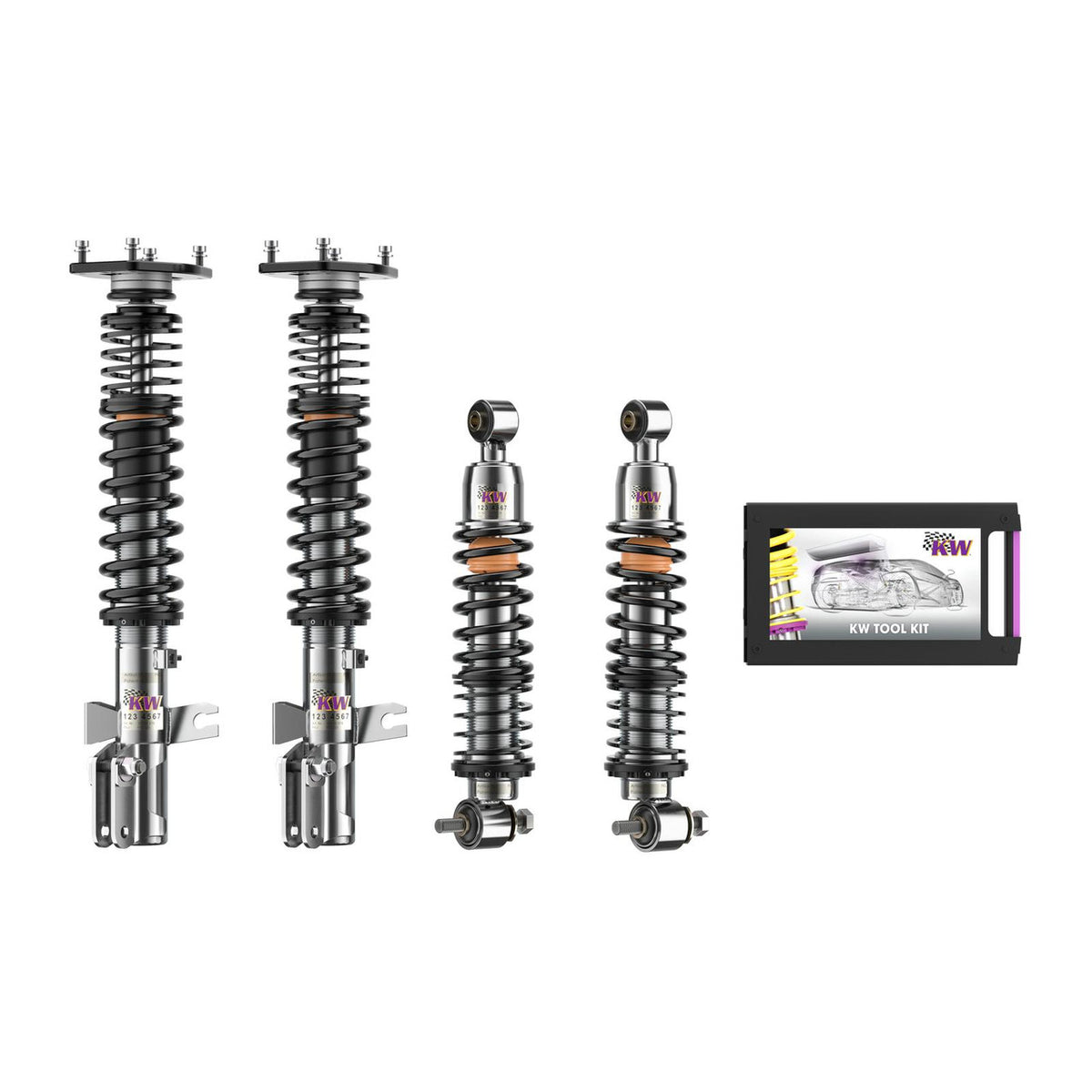 KW Suspension Variant 3 Classic Coilover Kit for 1986-1989 Porsche 944 Turbo & Turbo S 3527100G-B