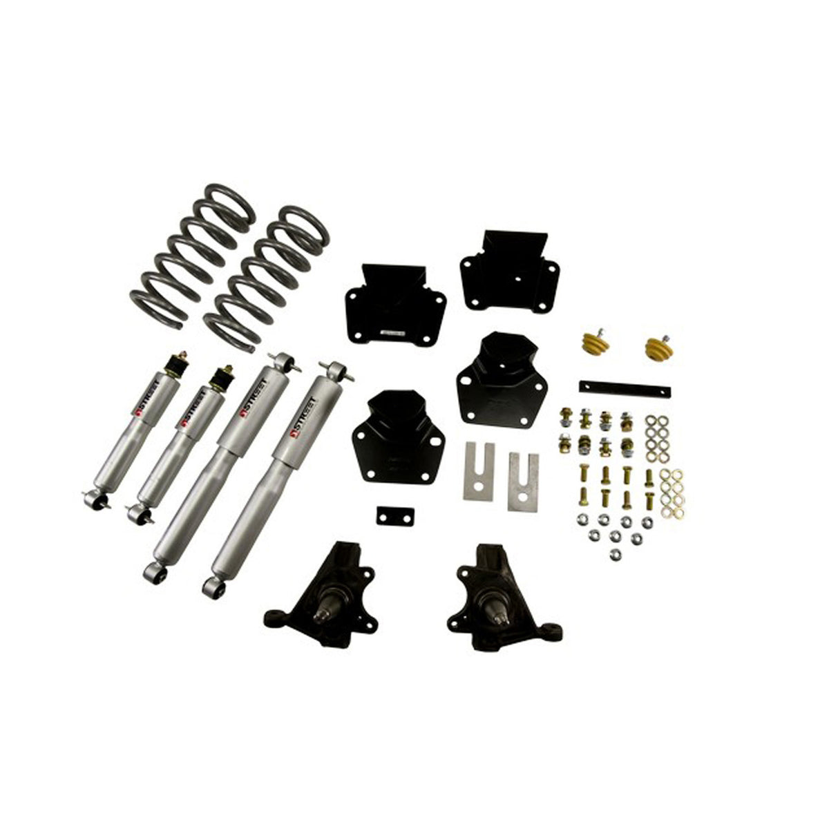 Belltech Lowering Kit w/Street Performance Shocks (4" Front / 4" Rear Drop) for 1989-1990 Dodge Dakota Standard Cab V8 RWD
