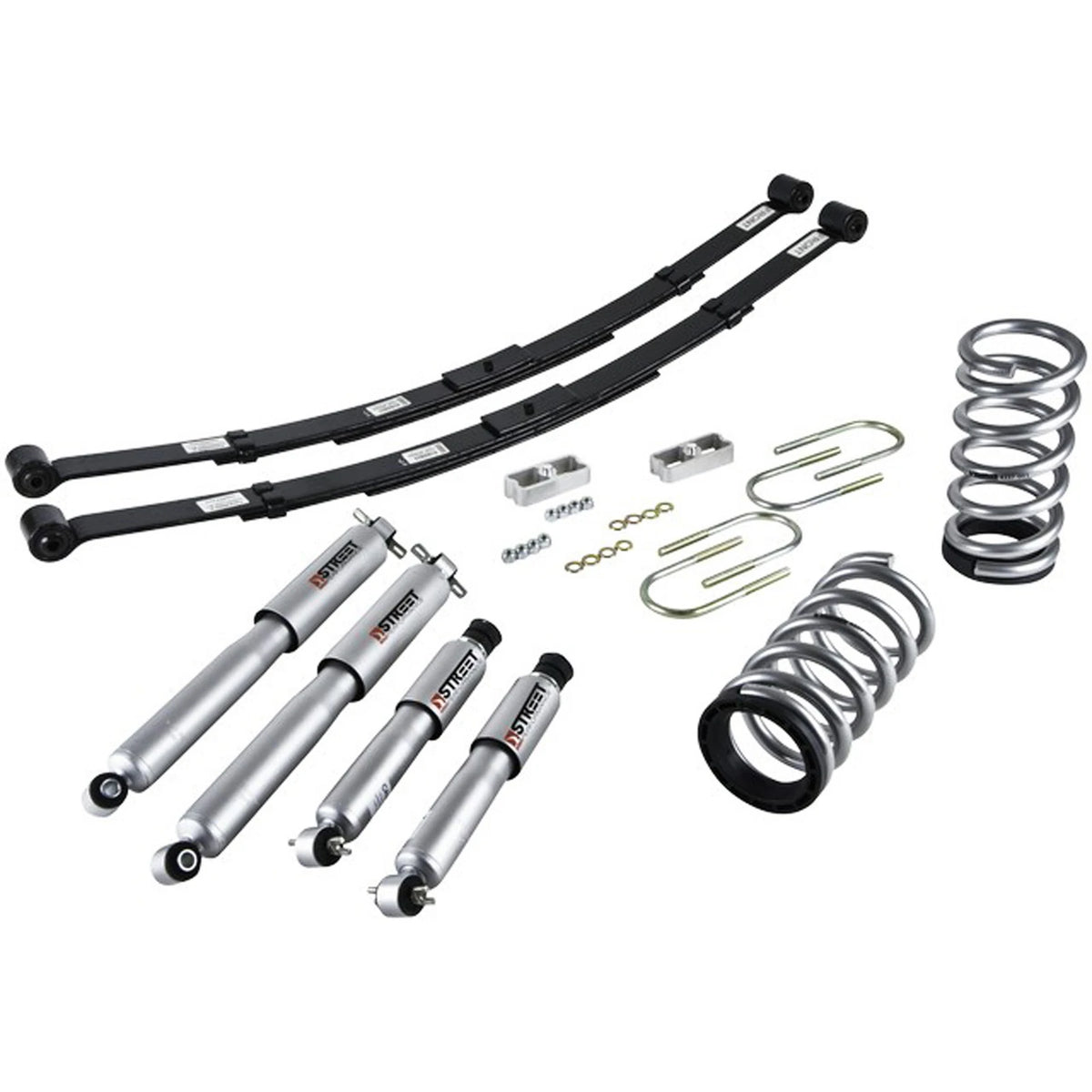 Belltech Lowering Kit w/Street Performance Shocks (2-3" Front / 4" Rear Drop) for 1995-1997 Chevrolet Blazer 6-Cyl RWD