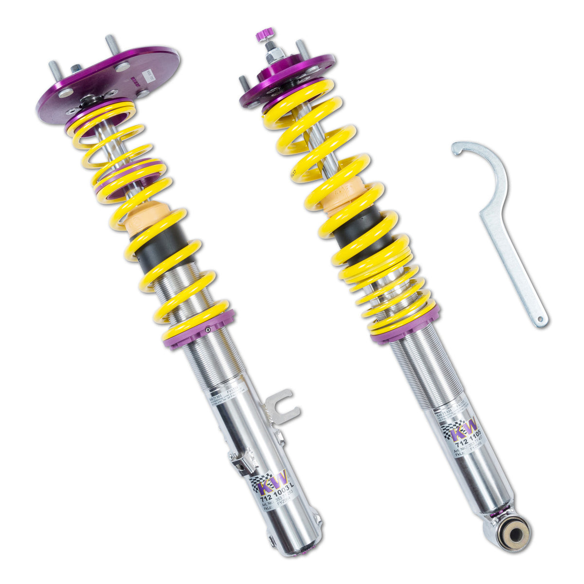 KW Clubsport 2-Way Coilover Kit - 1991-1994 Porsche 911 Carrera 2 35271811
