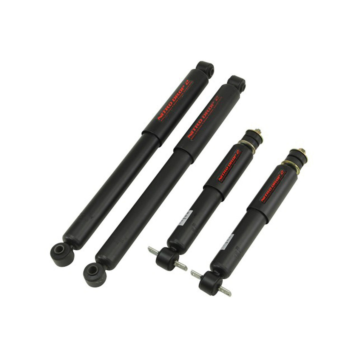 Belltech Nitro Drop 2 Shock Set (0-2" Front / 0-1" Rear Drop) for 1999-2006 Chevrolet Silverado 1500 RWD