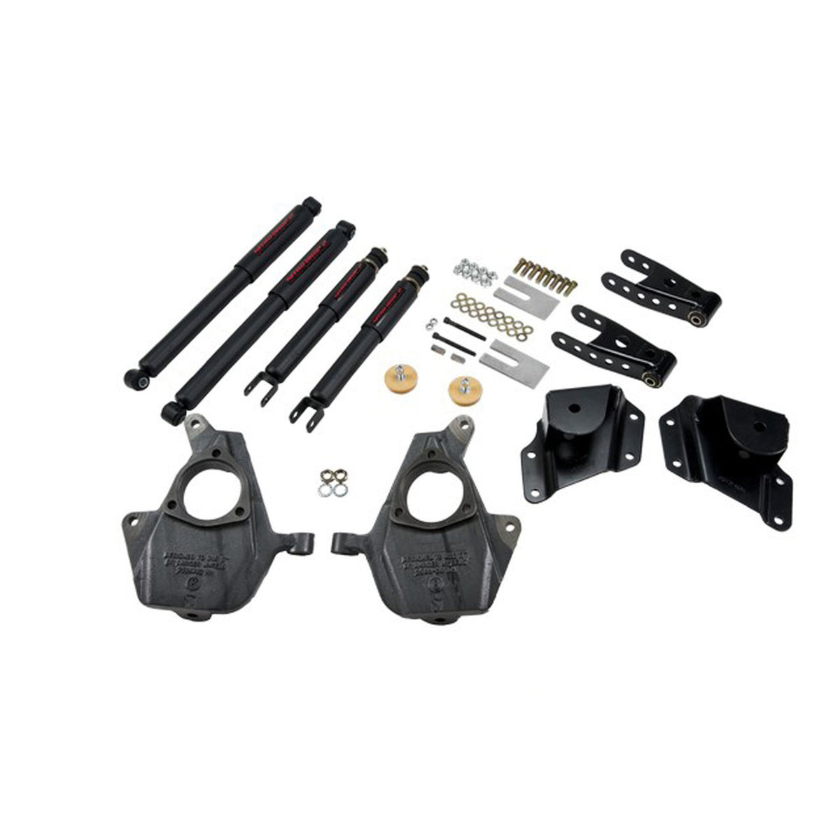 Belltech Lowering Kit w/Nitro Drop 2 Shocks (2" Front / 4" Rear Drop) for 2005-2006 Chevrolet Silverado 1500 Standard Cab RWD w/Front Torsion Bars