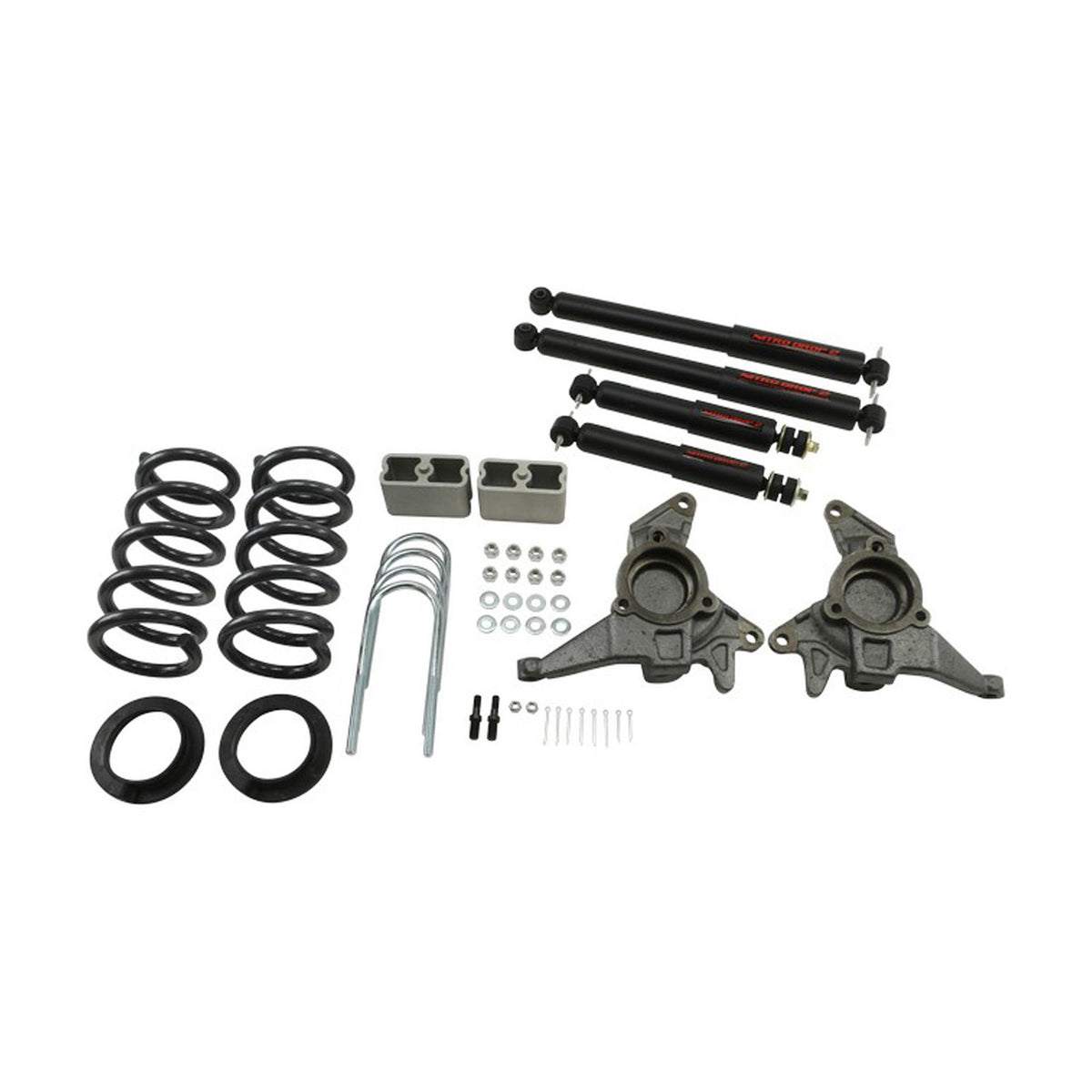 Belltech Lowering Kit w/Nitro Drop 2 Shocks (4-5" Front / 3" Rear Drop) for 1998-2001 GMC Jimmy 6-Cyl except Extreme RWD