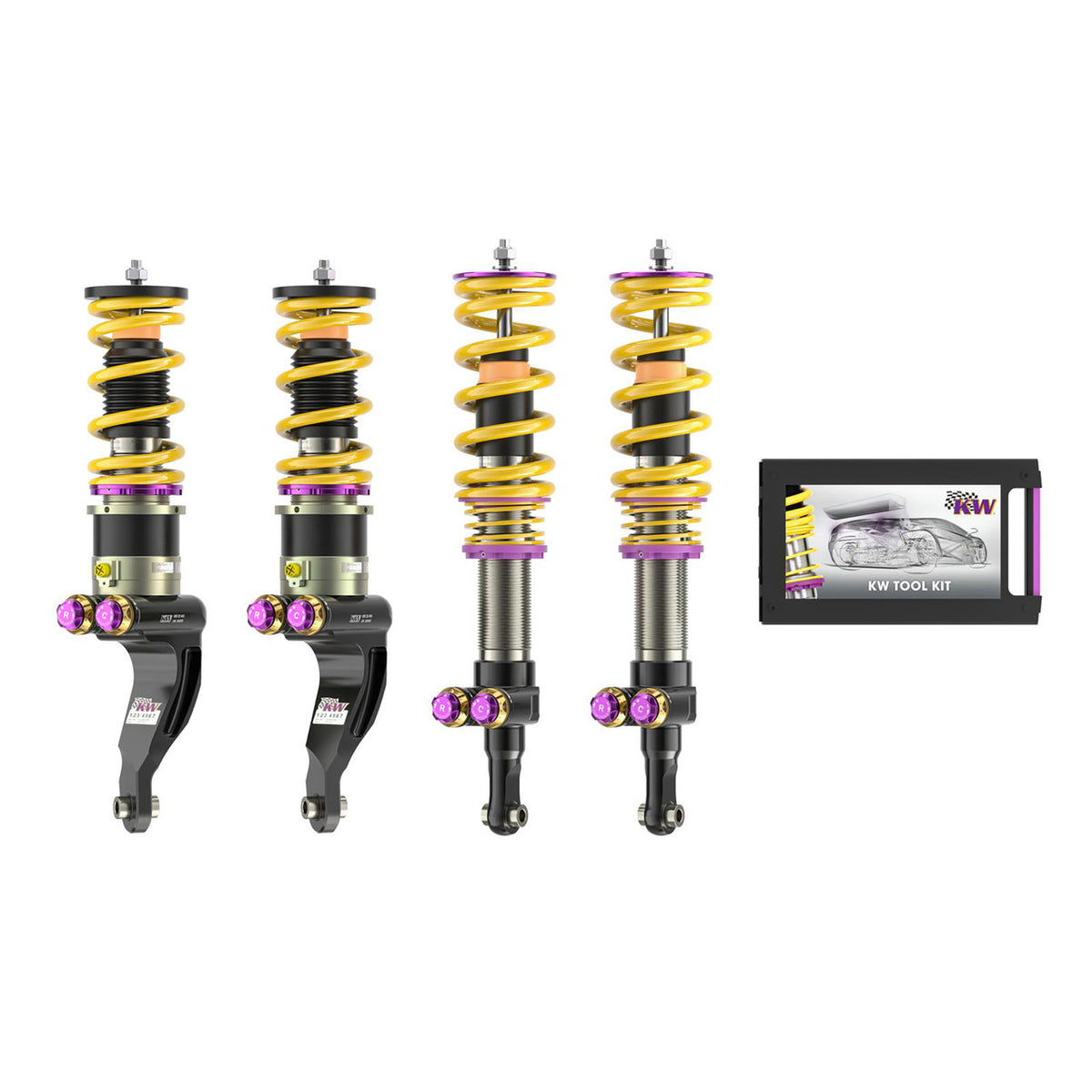 KW Suspension Variant 5 Adjustable Coilover Kit for 2021-2024 Ferrari SF90 Spider (w/ Electronic Dampers, w/ OE Noselift) 30942030
