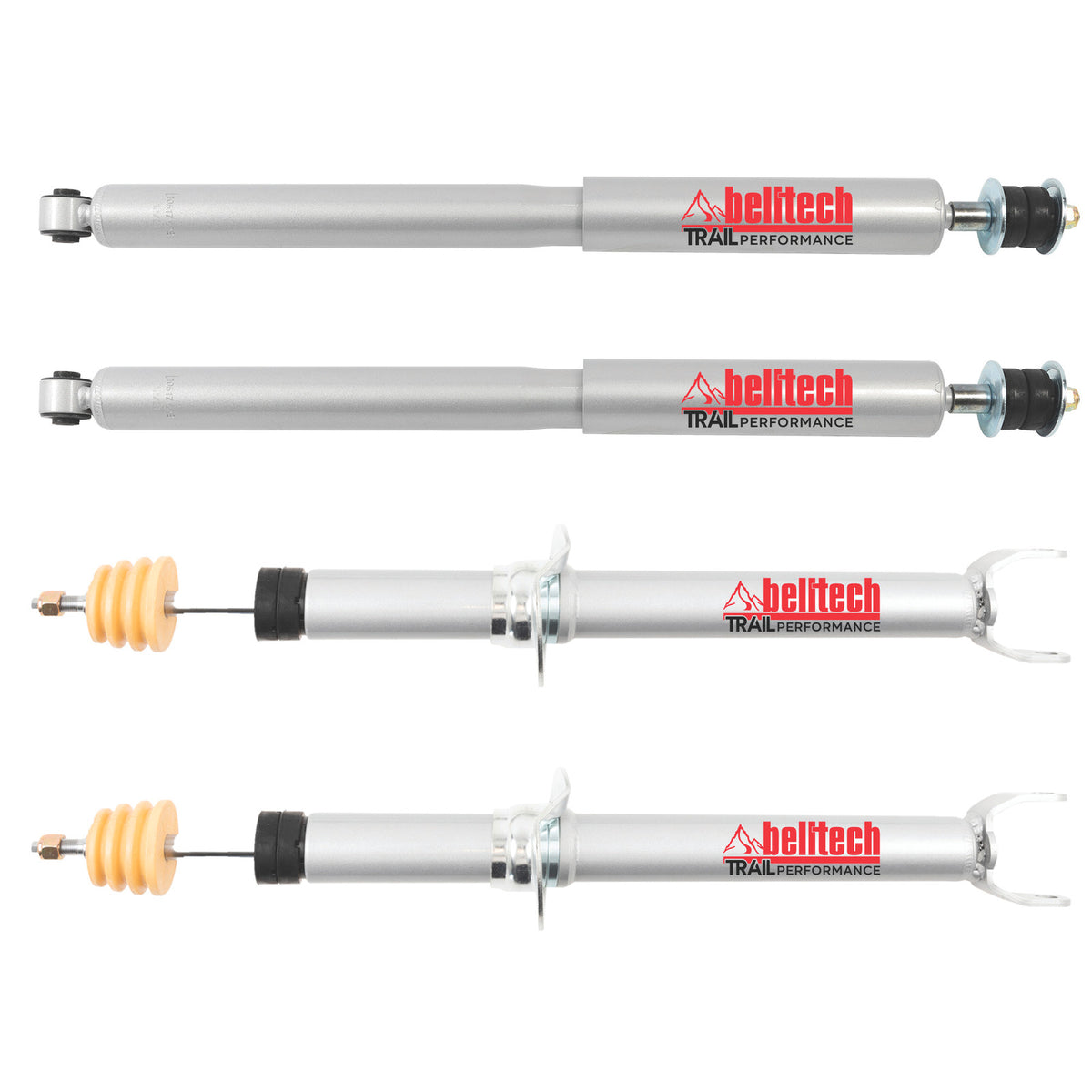 Belltech Trail Performance Shock Set (6-8" Front / 4" Rear Lift) for 2019-2024 Ram 1500 RWD/4WD
