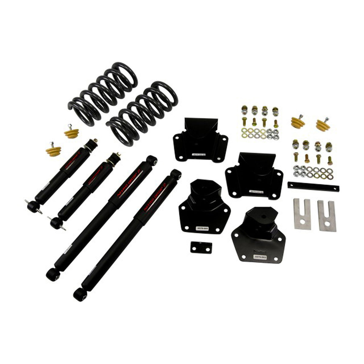 Belltech Lowering Kit w/Nitro Drop 2 Shocks (2" Front / 4" Rear Drop) for 1997-2004 Dodge Dakota RWD