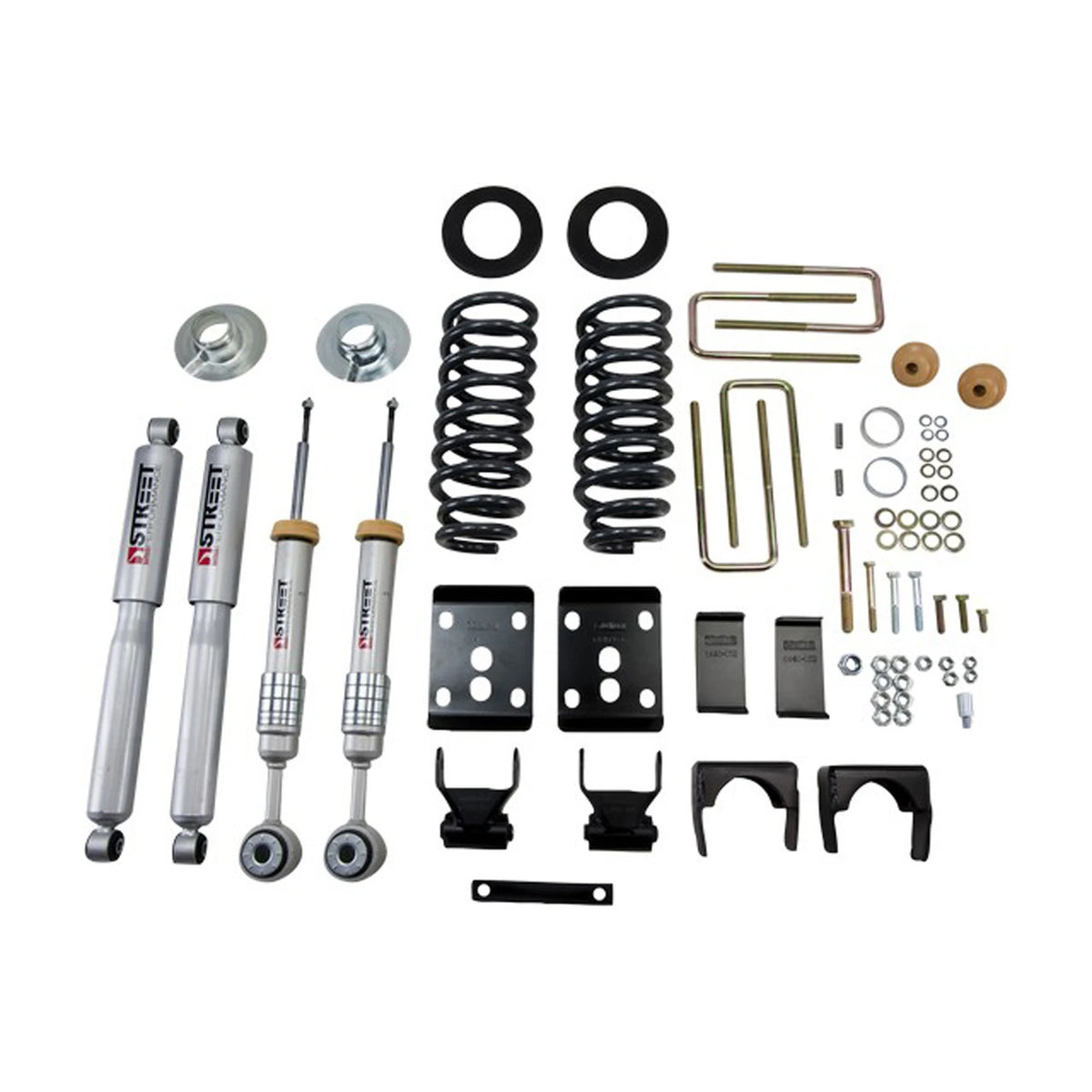 Belltech Lowering Kit w/Street Performance Shocks (2" or 3" Front / 5.5" Rear Drop) for 2004-2008 Ford F-150 RWD