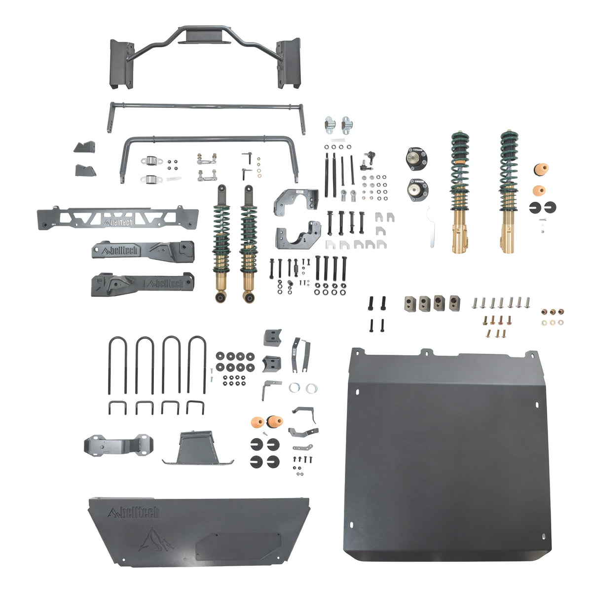 Belltech 2" Lift Kit (Handling Kit, 3600-4400Lbs Axle Rating) for 2023-2026 Mercedes-Benz Sprinter 2500 AWD