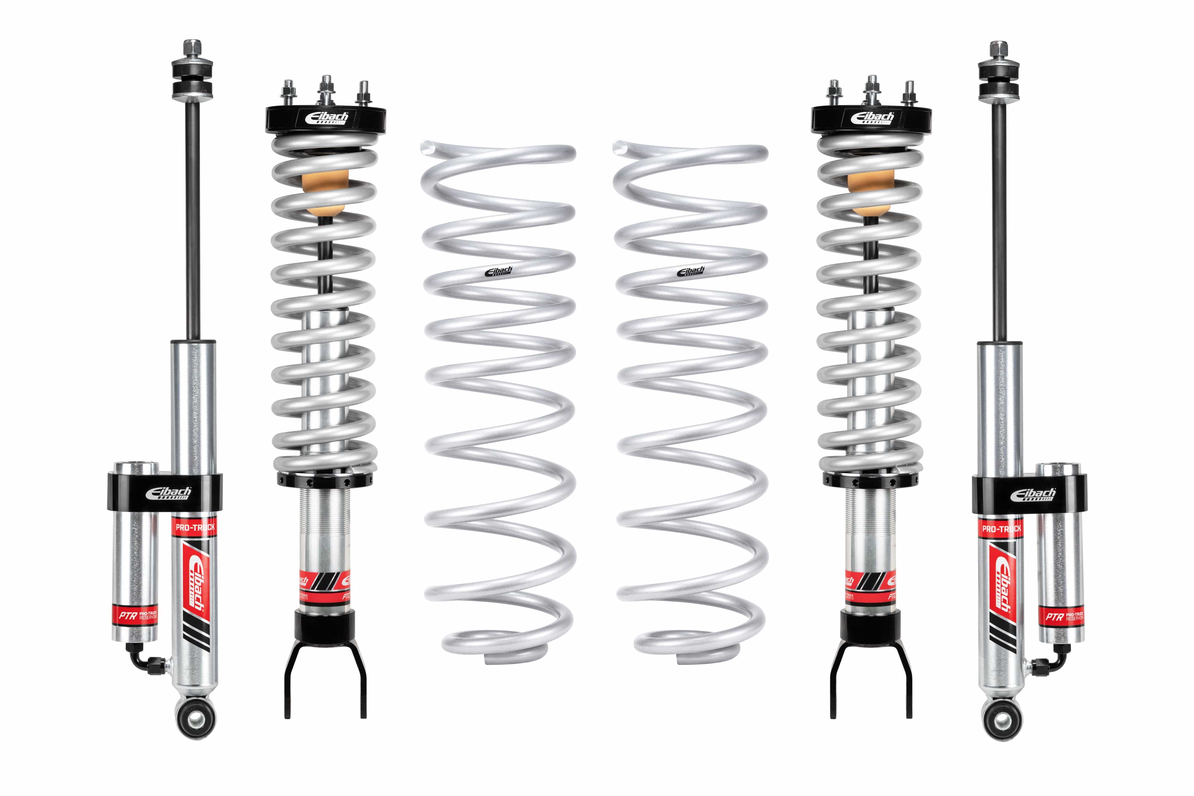 Eibach Pro-Truck Stage 2R Front Coilovers + Rear Reservoir Shocks + Rear Springs (Pair) for 2019-2023 Ram 1500 E86-27-011-04-22