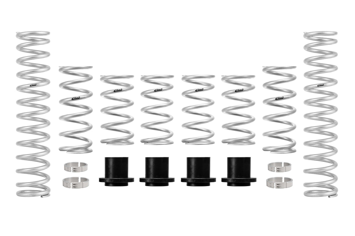 Eibach Pro-UTV Stage 2 Coil Spring Set with Hardware (Set of 8, Walker Evans Shocks) for 2022-2023 Polaris RZR XP 1000