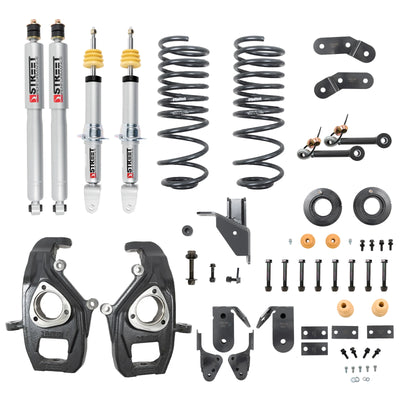 Belltech Lowering Kit w/Street Performance Shocks (3-4" Front / 4-5" Rear Drop) for 2019-2026 Ram 1500 RWD/4WD