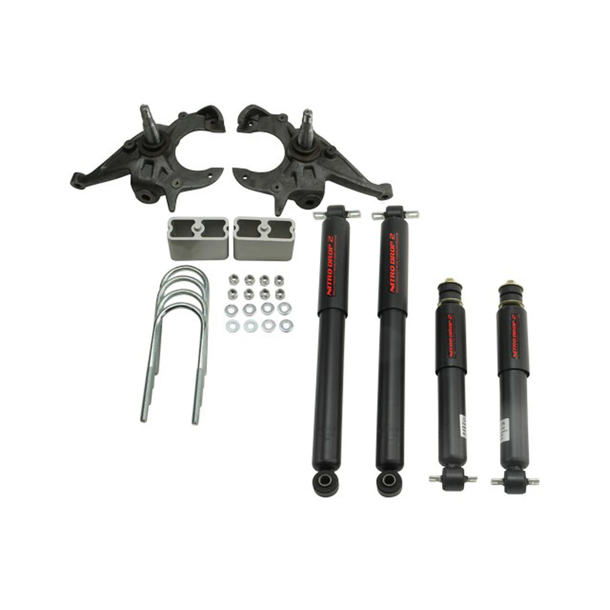 Belltech Lowering Kit w/Nitro Drop 2 Shocks (2" Front / 3" Rear Drop) for 1983-1990 GMC S15 Extended Cab 4-Cyl/6-Cyl RWD