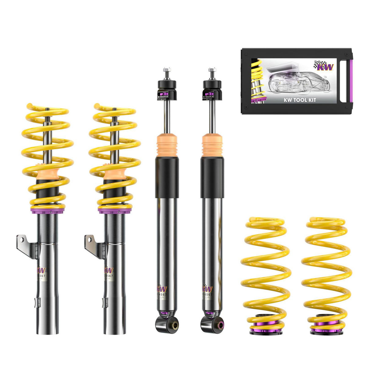 KW Suspension Variant 3 Coilover Kit for 2019-2023 Volkswagen Arteon AWD (w/o DCC) 352800AX