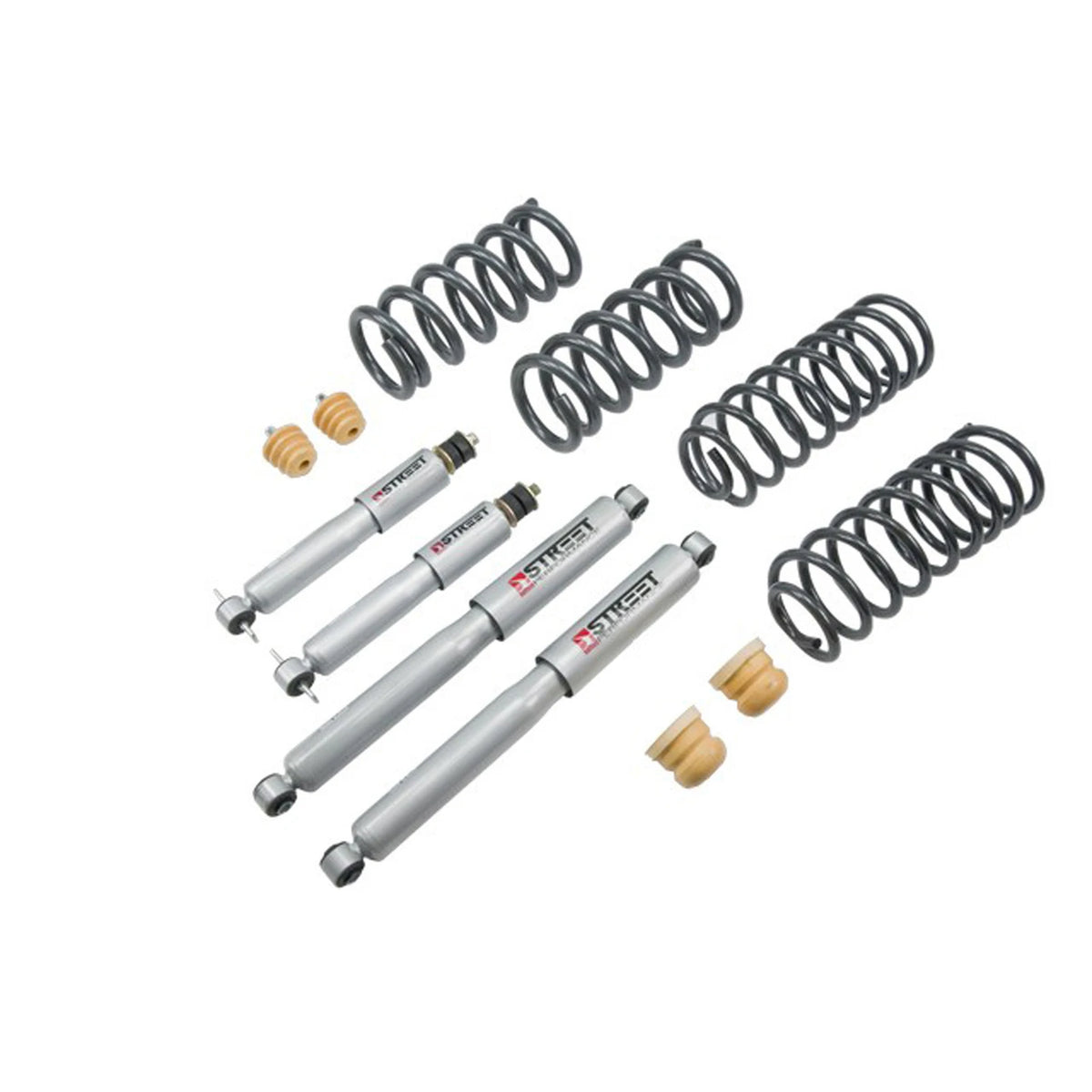 Belltech Lowering Kit w/Street Performance Shocks (2" Front / 4" Rear Drop) for 2009-2010 Dodge Ram 1500 Standard Cab w/o Air Suspension RWD