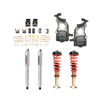 Belltech Performance Coilover Kit w/Height Adjustable Front Coilovers (2-5.5" Front / 6.5" Rear Drop) for 2021-2026 Ford F-150 RWD
