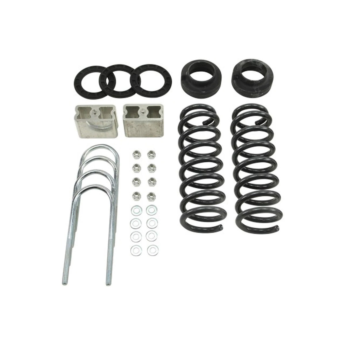 Belltech Lowering Kit w/o Shocks (1-2" Front / 3" Rear Drop) for 2004-2012 GMC Canyon Extended Cab/Crew Cab Z85 Suspension RWD