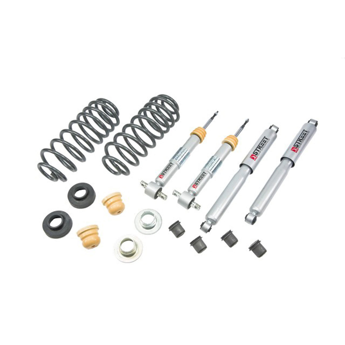 Belltech Lowering Kit w/Street Performance Shocks (+1" to -2" Front / 1-2" Rear Drop) for 2007-2014 GMC Yukon XL 1500 RWD/AWD/4WD w/o Autoride or Magnetic Ride