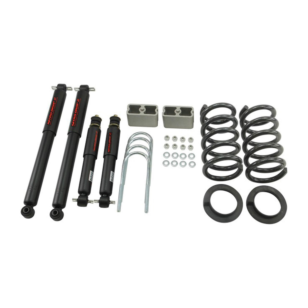 Belltech Lowering Kit w/Nitro Drop 2 Shocks (2-3" Front / 3" Rear Drop) for 1998-2005 Chevrolet Blazer 6-Cyl except Extreme RWD