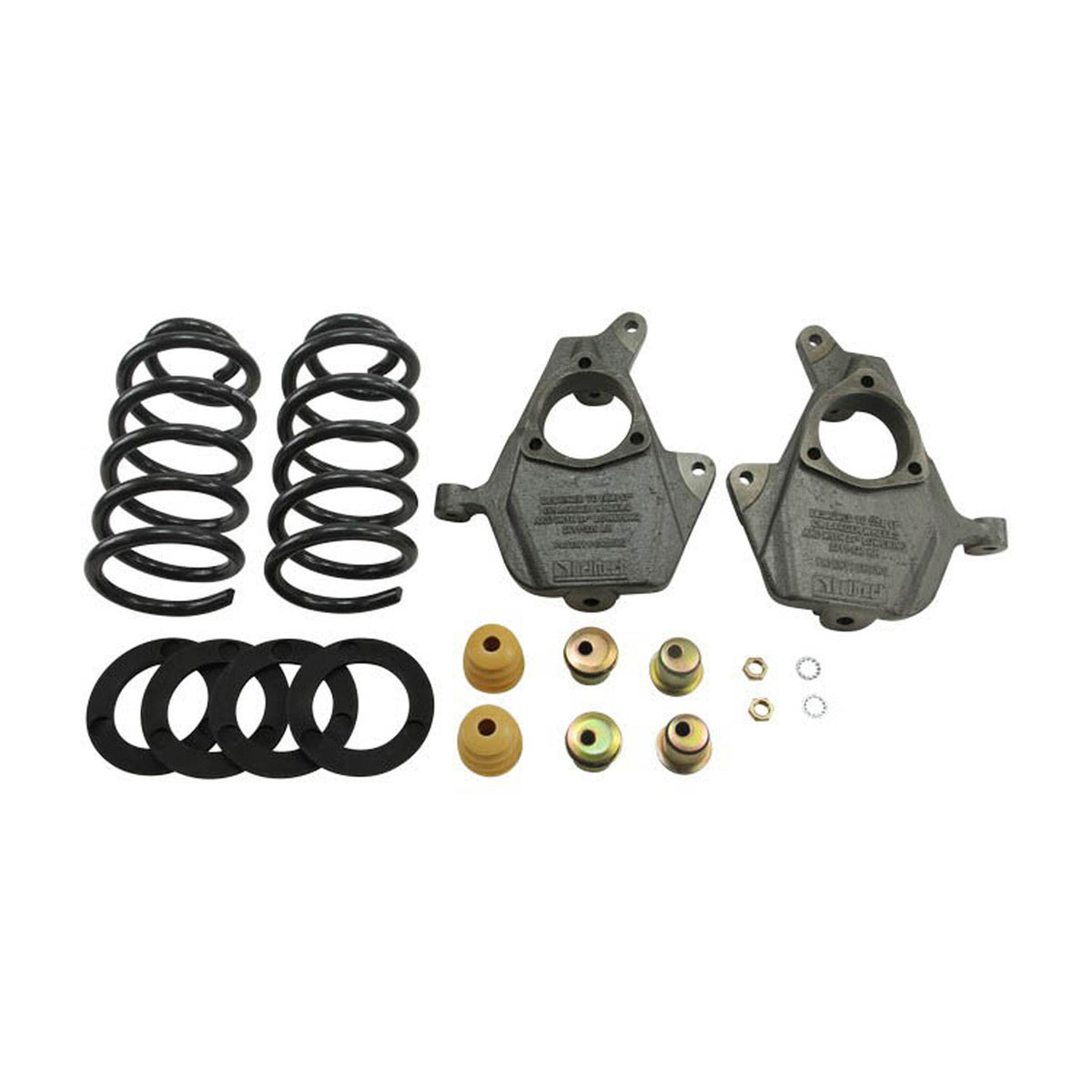 Belltech Lowering Kit w/o Shocks (3" or 4" Front / 5" or 6" Rear Drop) for 2014-2016.5 Chevrolet Silverado 1500 Standard Cab RWD w/o Autoride or Magnetic Ride Short Bed