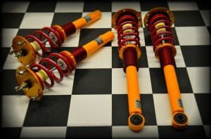 Ground Control Complete Coilovers for 1995-1999 Mitsubishi Eclipse FWD with Koni Yellow Shocks 5520.82