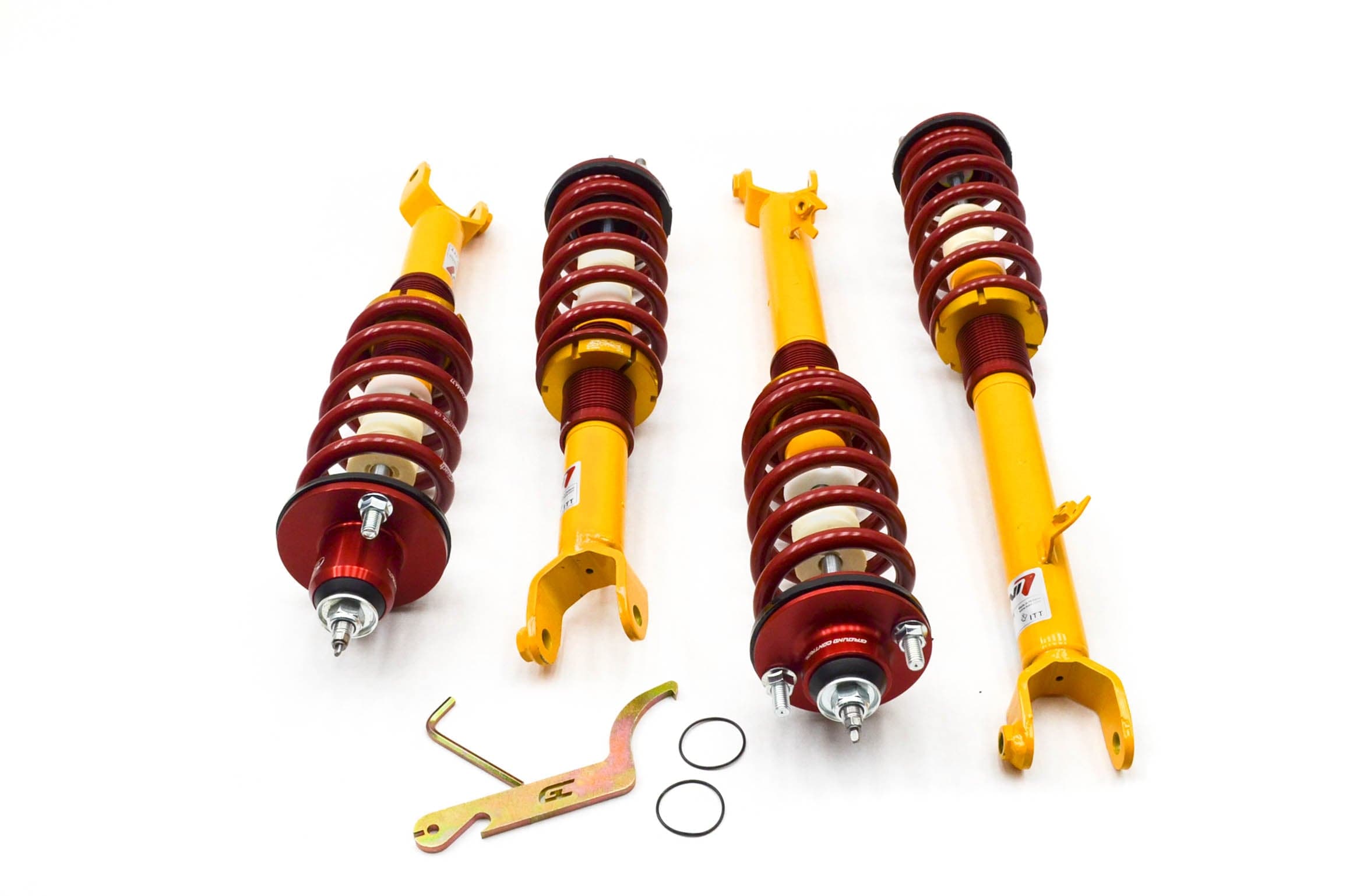 Ground Control Complete Coilovers for 2000 Honda S2000 RWD with Koni Yellow Shocks 4550.64