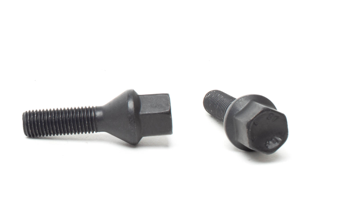 H&R wheel bolts, M12 x 1.5, 60° tapered seat, 17mm hex, black
