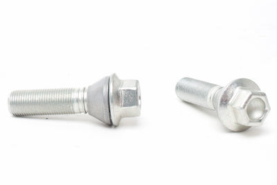 H&R wheel bolts, M14 x 1.25, 60° movable taper seat, 17mm hex, silver