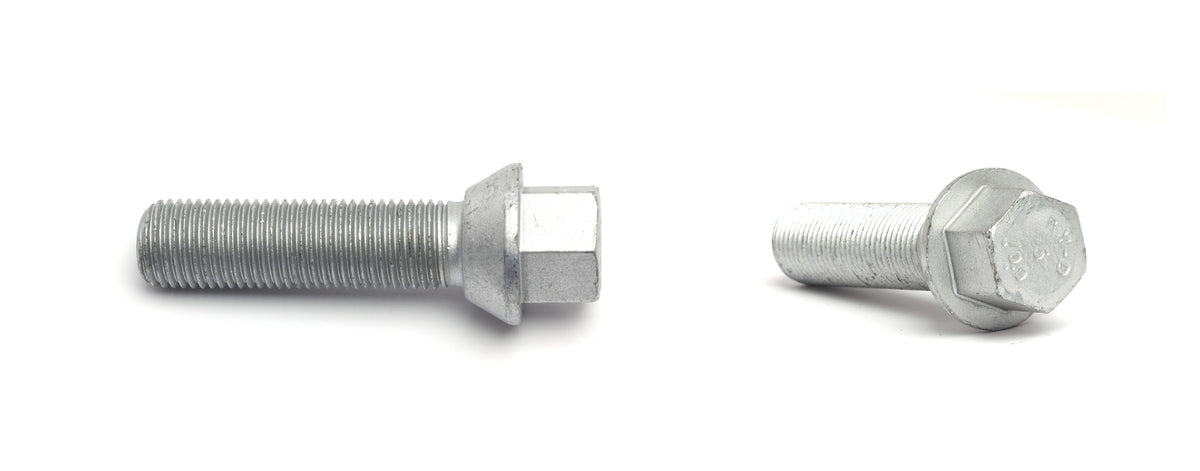 H&R wheel bolts, M14 x 1.5, 60° tapered seat, 17mm hex, silver
