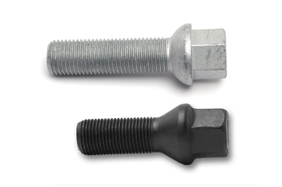 H&R wheel bolts, M14 x 1.5, Audi / Aston Martin removable ball seat, 17mm hex, silver